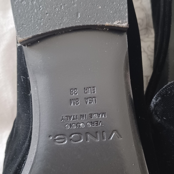 Black Velvet, Vince Bray flat/loafer in black velvet by Vince. - Picture 9 of 11